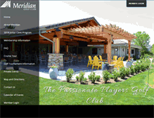 Tablet Screenshot of meridiangolfclub.com